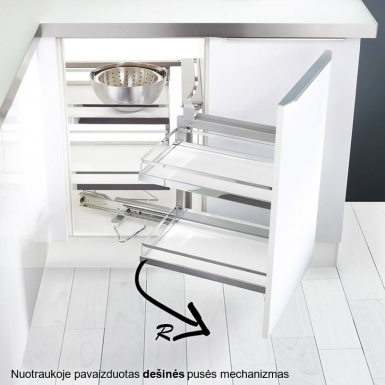 【楽ギフ_のし宛書】 Rėmas kampinio mechanizmo Magic Corner - Baldų furnitūra ir 工芸品